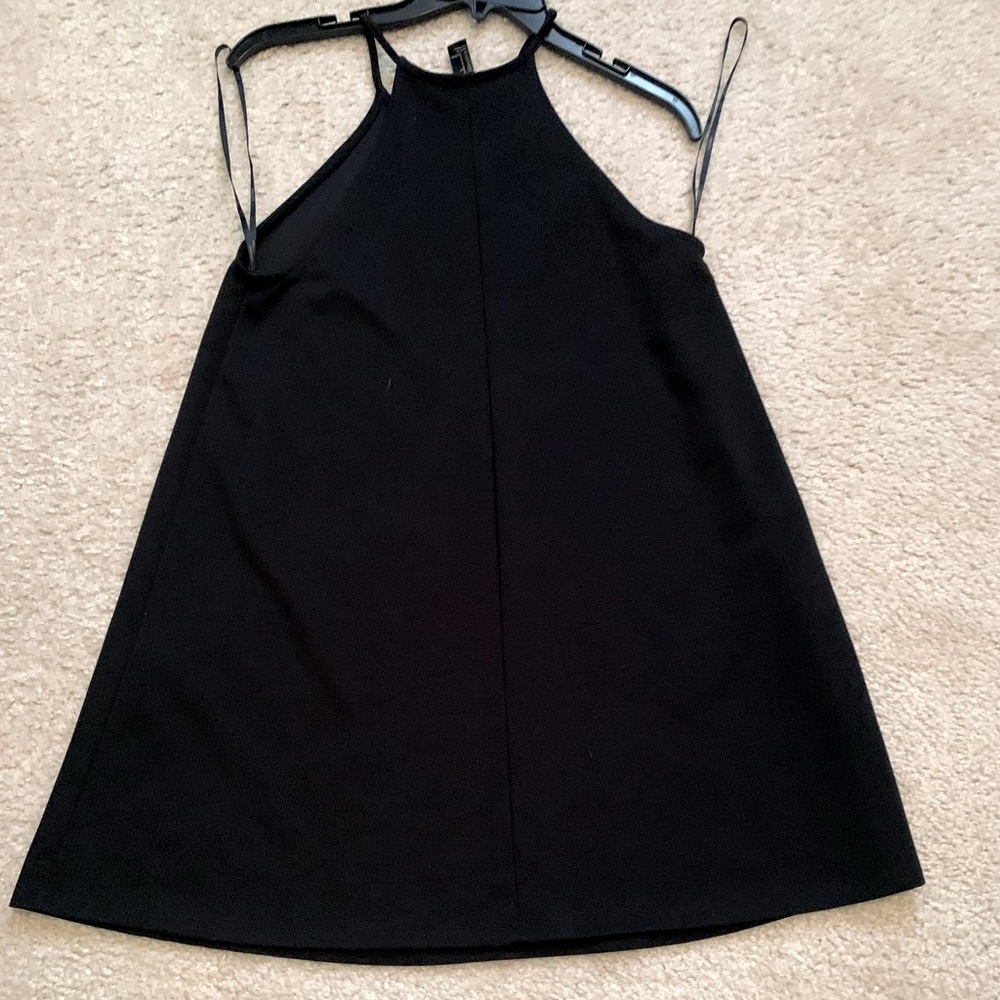 Black spaghetti strap dress